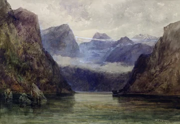 Romsdal Fjord at Midnight, 1847